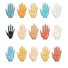 Fototapeta premium Hand icon set. Stocl illustration --v 6.1 --s 750 --raw