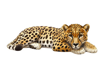 Fototapeta premium cheetah resting in stillness, concept of Tranquility and peace in Animal World
