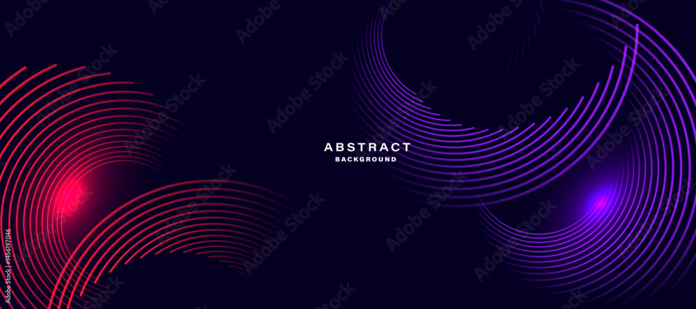 Poster Modern abstract background with vibrant curved gradient lines.