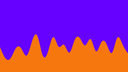 Abstract Orange and Purple Dripping Wave Design