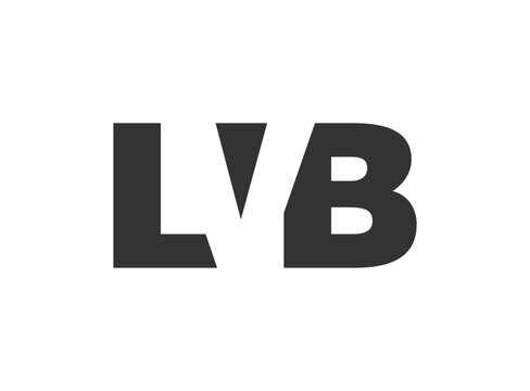 LVB logo design. Initial letter L V B bold font style for tech startups, consulting, corporate branding. Creative company name, headlines typography identity, trendy logotype.
