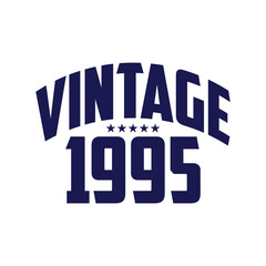 1995 vintage retro t shirt design, vector