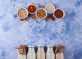 Plant based vegan non dairy alternative milk