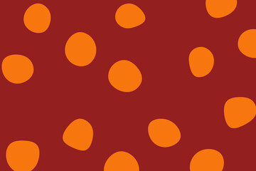 Abstract Orange and Red Blob Scatter Pattern