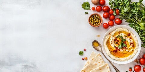 Hummus food banner