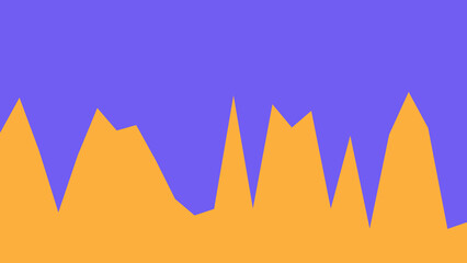 Abstract Orange and Purple Wave Pattern