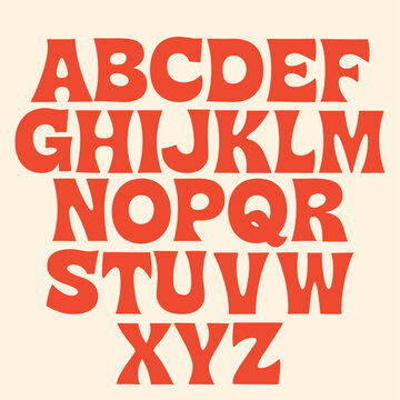 Modern bold hand drawn font