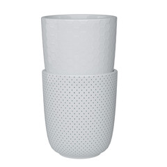 plastic cup isolated on white