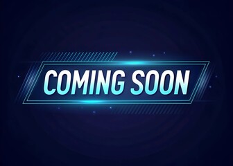 Coming Soon Banner Template – Modern Typography Design for Website and Social Media
