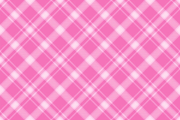 Pretty pink and white diagonal plaid pattern.  Perfect for backgrounds, textiles, or feminine designs.  A timeless classic, this image evokes feelings of sweetness and charm.