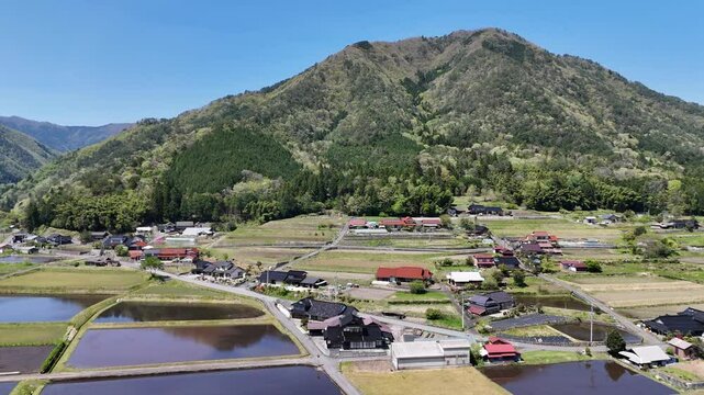 山口県岩国市、中国道 深谷PA付近の風景を撮影しました。