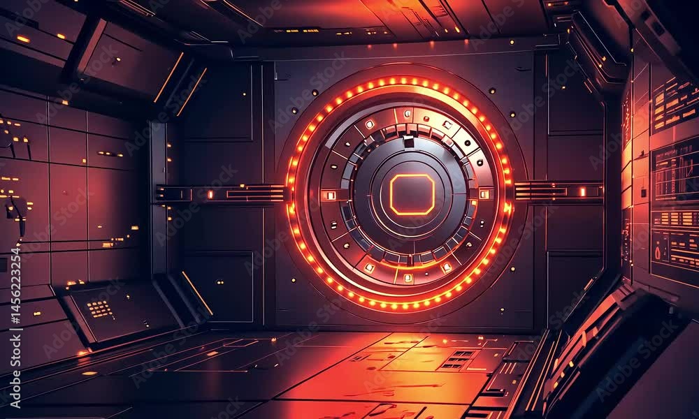 Poster abstract futuristic design element