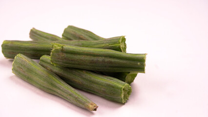 
Drumstick image, some of peeled pieces of drumsticks. Drumstick or moringa is a very good and healthy vegetable.
