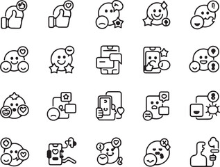 set of icons for web