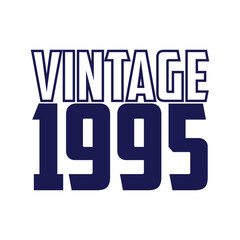 1995 vintage retro t shirt design, vector