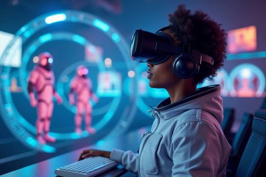 Emotionally Connecting in Cyberspace: African American Astronaut Engages with Teammates in VR Gaming Tournament in Meta Universe