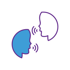 Voice Bridge vector icons stock illustration