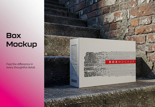 Rectangular Packaging Box Mockup