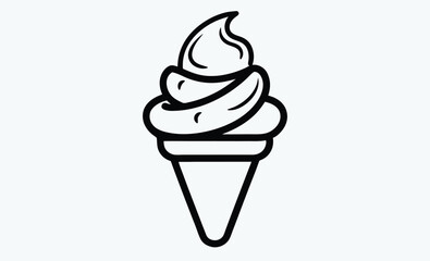 Ice cream silhouette, 4th of July ice-cream icon , vector illustration, 4th of July  of elements. USA Independence Day theme