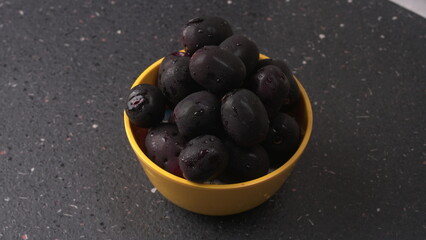 Jambul or Jamun (Syzygium cumini) isolated on white background 