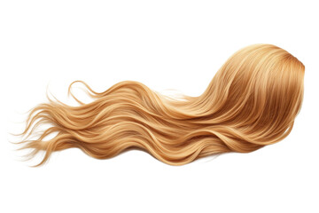 Long Wavy Blonde Wig: Effortless Style, Luxurious Texture, Versatile and Chic Hair Accessory for on transparent background