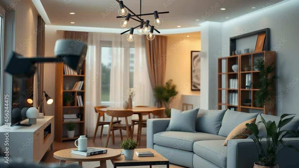 Poster automating iot technology in a smart home for enhanced convenience and efficiency concept iot automa
