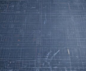 Fototapeta premium Gridded blueprint overlay with technical linework and texture , grid, background, distressed