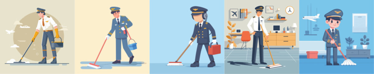 pilot character vector is mopping