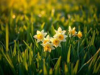 Fototapeta premium daffodils in spring