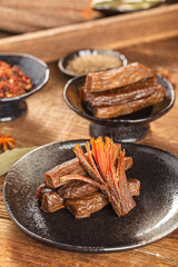 Dried beef jerky, beef strips