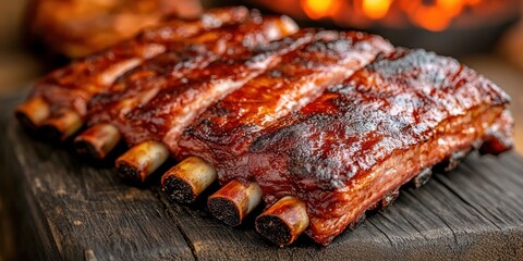 Pork ribs banner