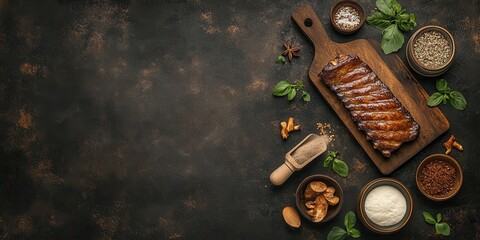 Pork ribs banner
