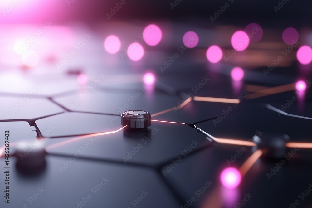 Poster abstract technology network digital connectivity data communication system