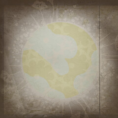 Floral earth, abstract texture background design. Seamless vintage vector art. 