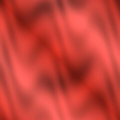 Red satin waves, abstract texture background design. Seamless vector art. 