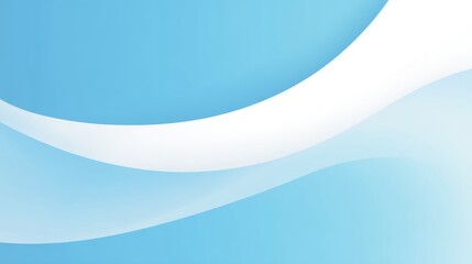 Obraz premium Smooth icy blue and white gradient background with clean space for messages and designs