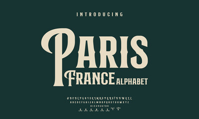 font alphabet Vintage paris france Victorian typeface decorative Font