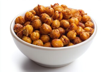 Roasted chickpeas with spices highlighting vegan gourmet cooking in an organic lifestyle