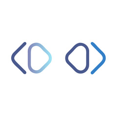 Obraz premium Abstract coding symbols illustration for technology, programming, and software development