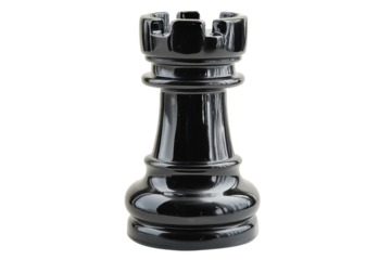 Powerful Rook Chess Piece: Isolated, High-Resolution Vector Graphic for Game Design, Branding, and on transparent background