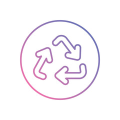 Recycle vector icons stock illustration