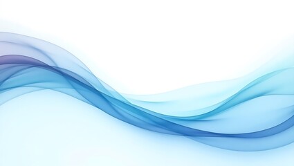Modern Abstract Blue Wave Banner Template  Dynamic Business and Corporate Design Background.