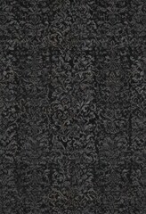 Fototapeta premium Intricate black & grey gothic damask, seamless repeat , background, decor