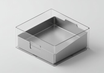 Metal Box with Clear Lid