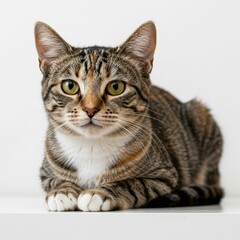 Fototapeta premium cat on white background