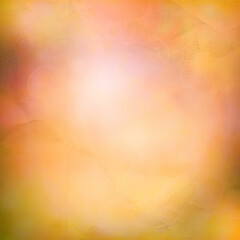 Warm dreamy bokeh background with soft glowing light and pastel orange, pink, and yellow tones. Ethereal abstract texture ideal for invitations, overlays, wellness themes, creative design projects.