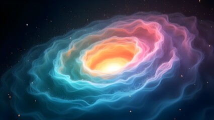 Fototapeta premium Vibrant Nebula in the Depths of Space - Cosmic Cloud Formation - Abstract Galaxy Background