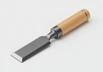 Chisel with Wood Handle and Metal Blade