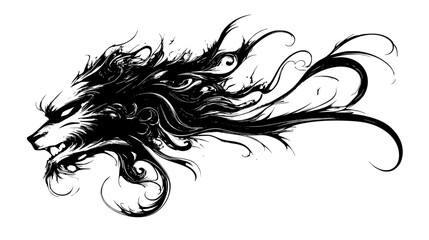 Fototapeta premium Flowing Lines Creating Meditative Design, vector illustration
