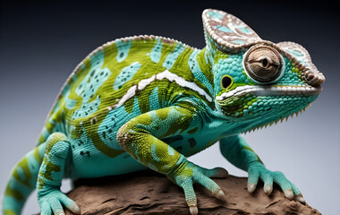 Naklejka premium beautiful exotic chameleon 